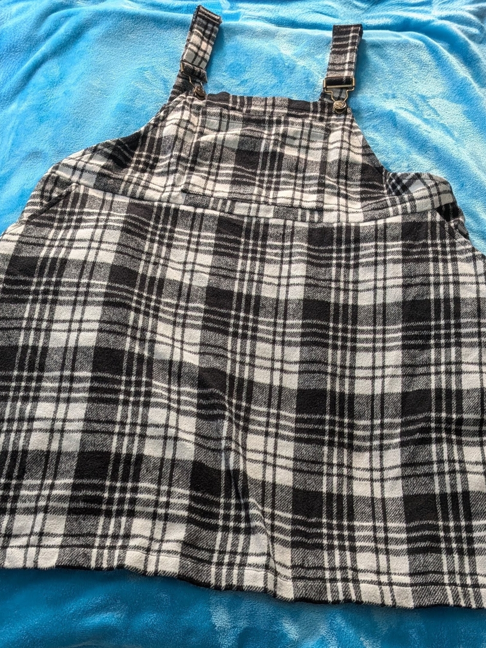 🖤🤍 Black & White Plaid Pinafore Dress 🤍🖤